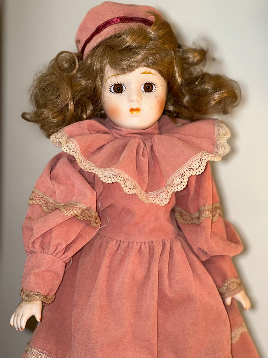 Porcelain Doll "Heather" By Americas Porcelain Heritage Mint LTD