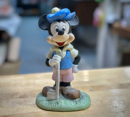 Ceramic Golfer Mickey - Embrace Vintage Charm