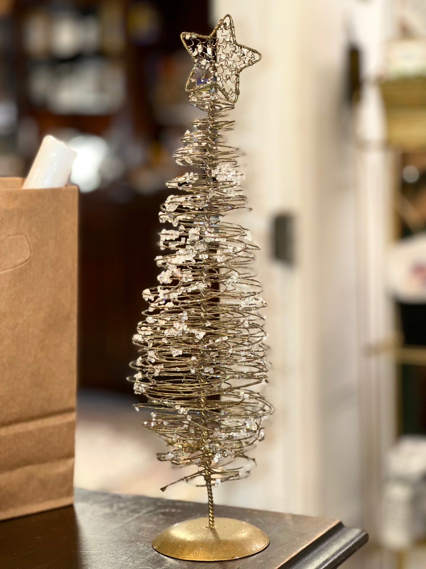 Handcrafted Wire Christmas Tree