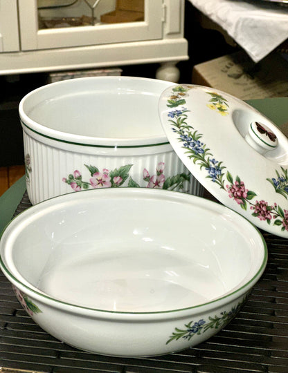Royal Worcester “Herbs” Covered Casserole Dish