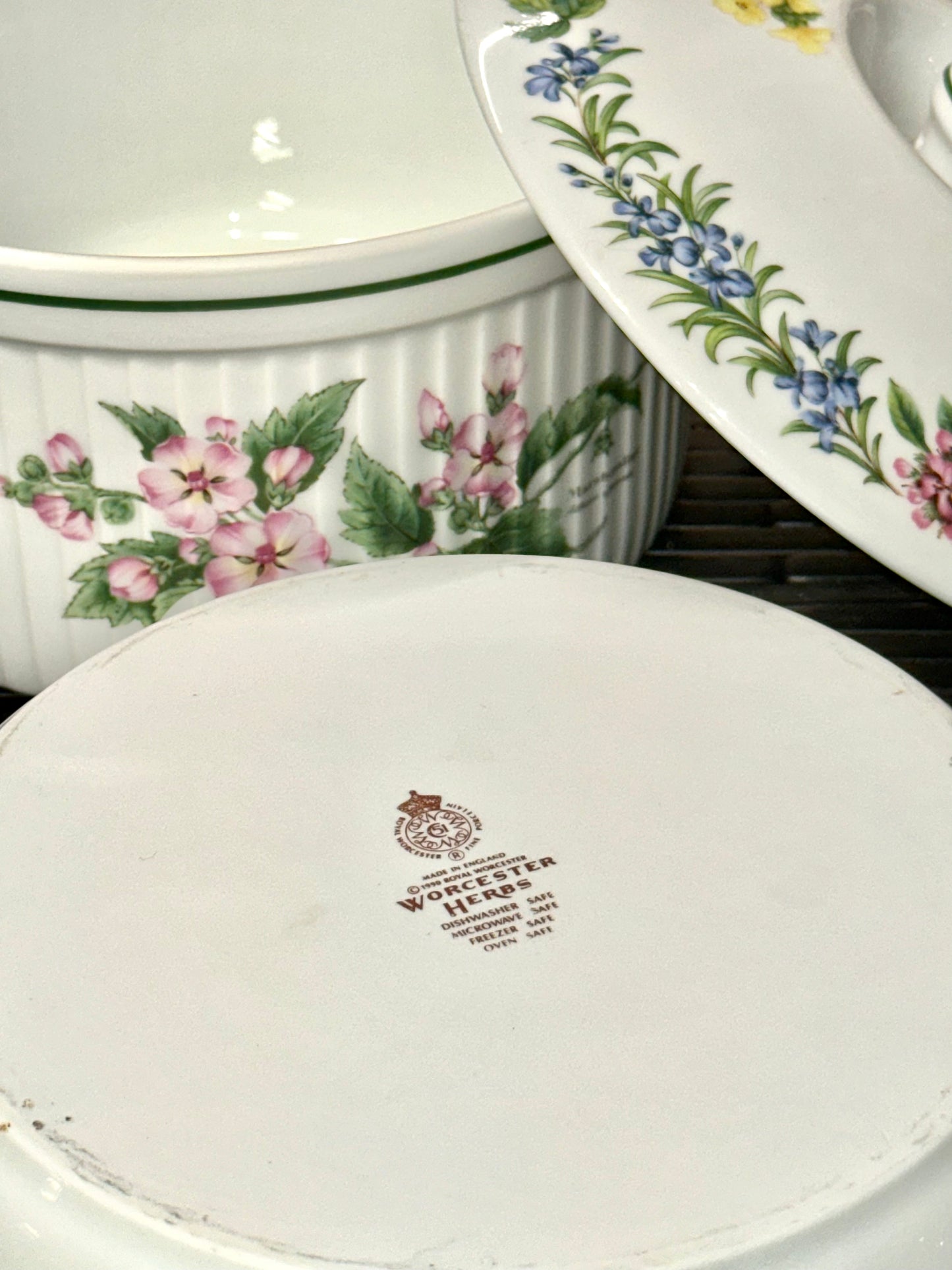 Royal Worcester “Herbs” Covered Casserole Dish