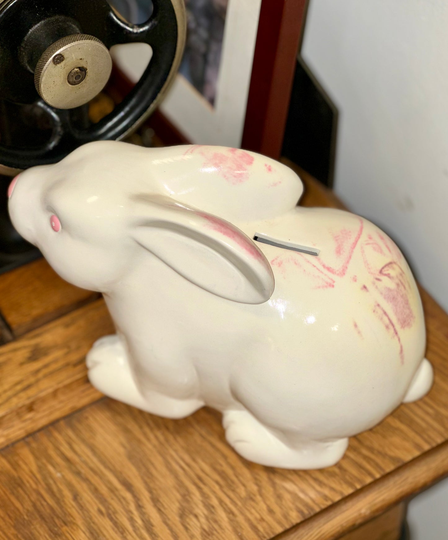 Vintage Ceramic Bunny Money Jar