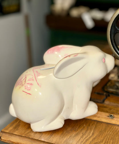 Vintage Ceramic Bunny Money Jar