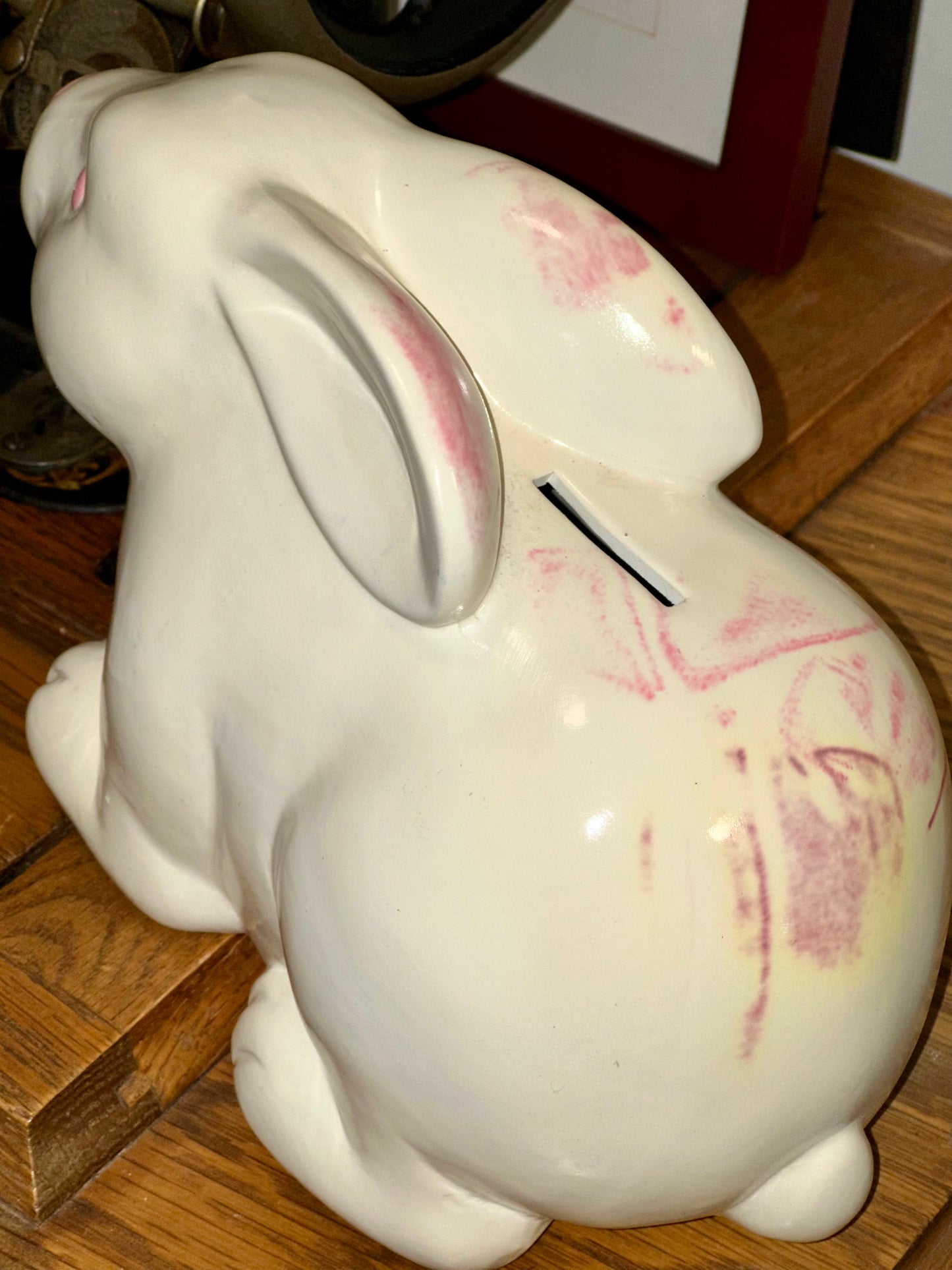 Vintage Ceramic Bunny Money Jar