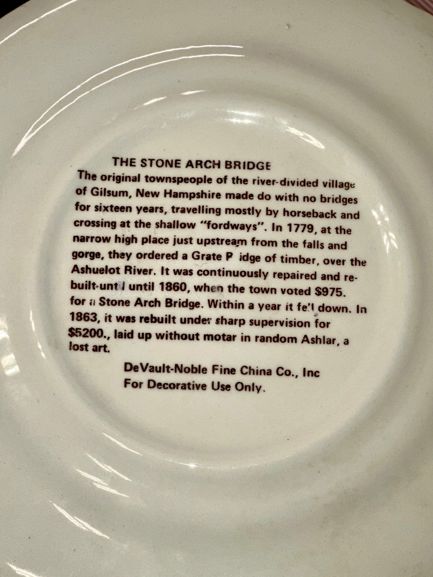 1976 Bicentennial Decorative Plate