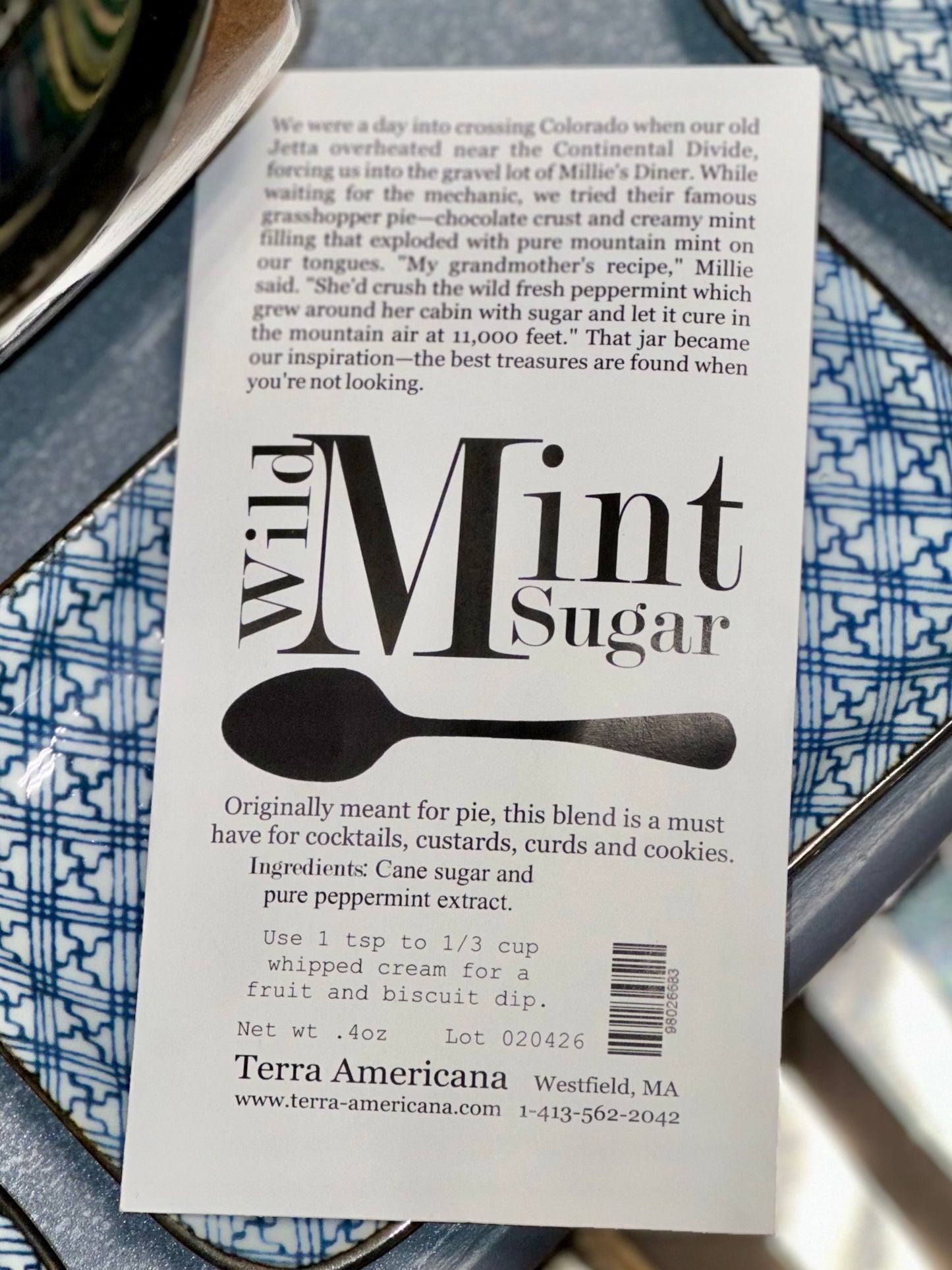 Wild Mint Sugar - Mountain Crafted