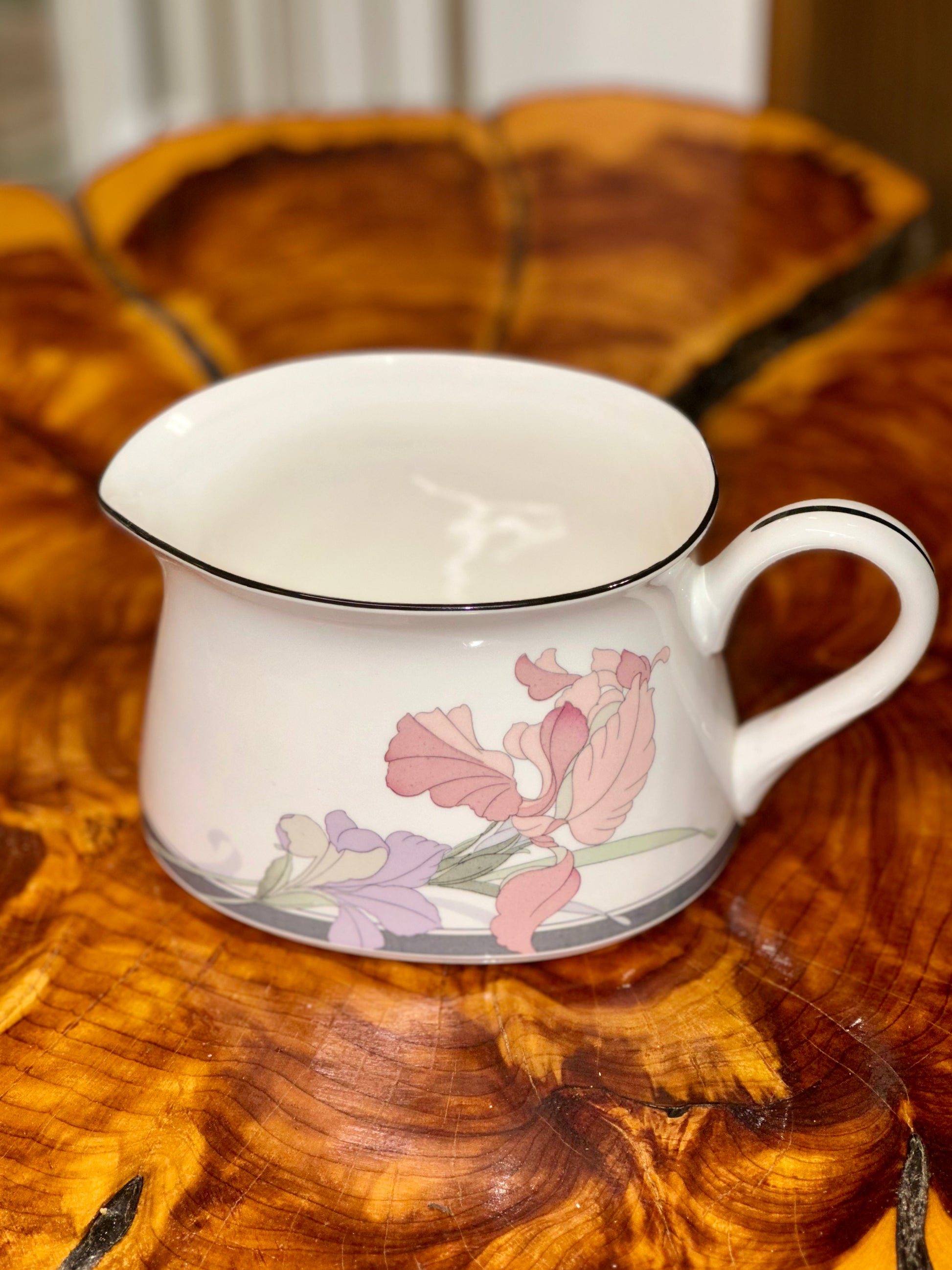 Vintage Noritake floral tea set creamer 