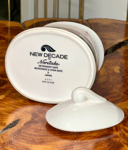 Noritake New Decade Japan stamp Cafe du Soir 9091 porcelain base mark