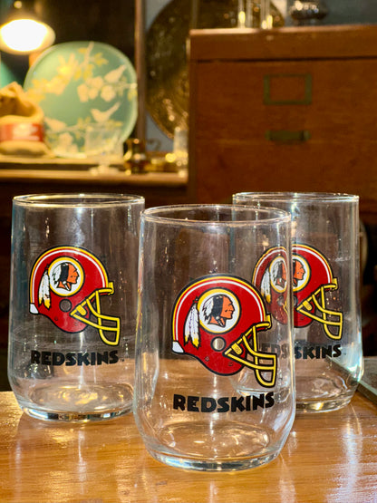 Classic NFL football memorabilia glassware
