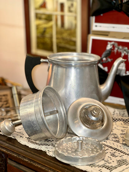 Mid century Universal percolator coffee maker for farmhouse cabin kitchen decor