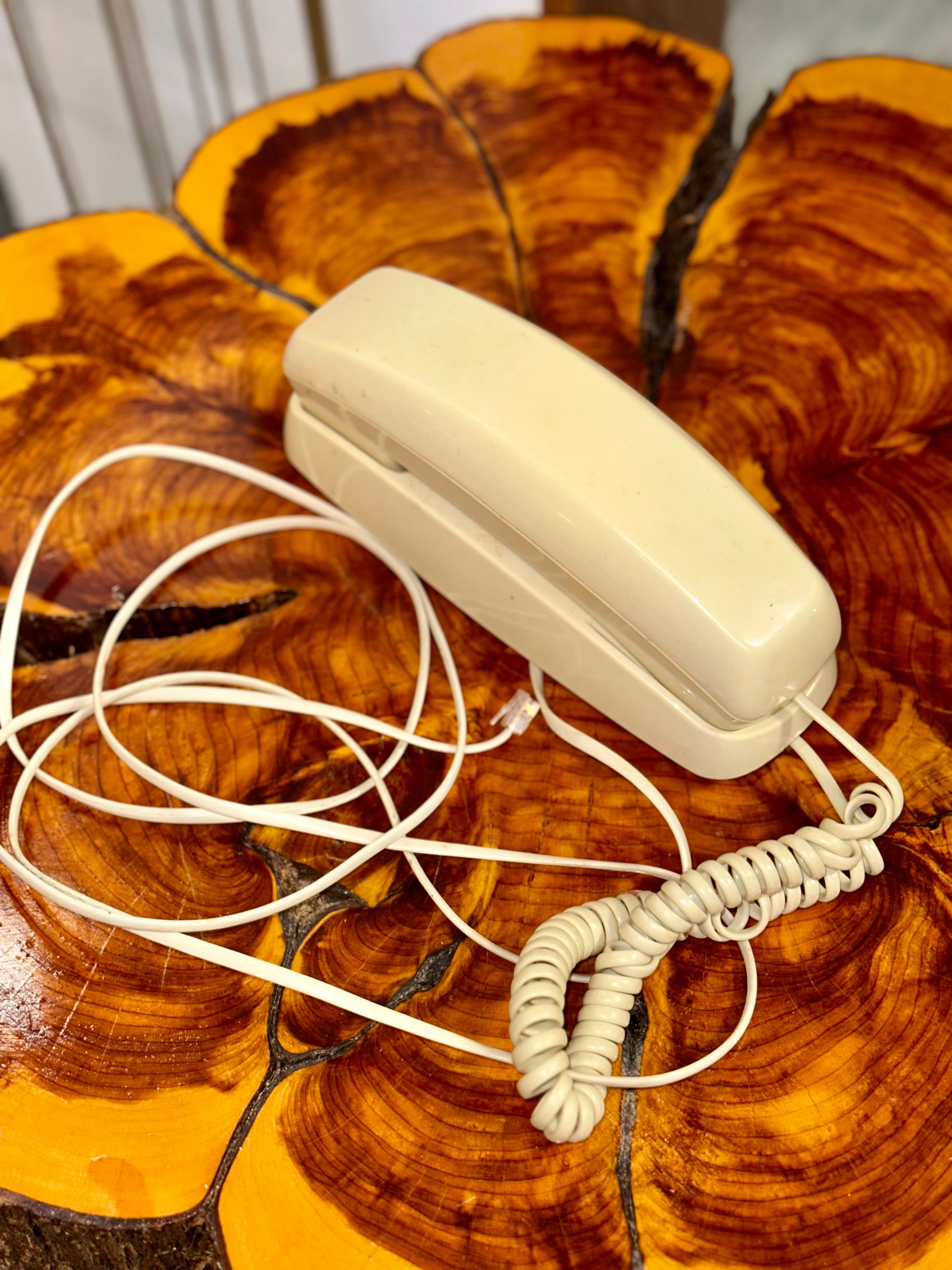 Classic wall-mount telephone from the 1980s