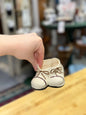 Baby shoe planter close up