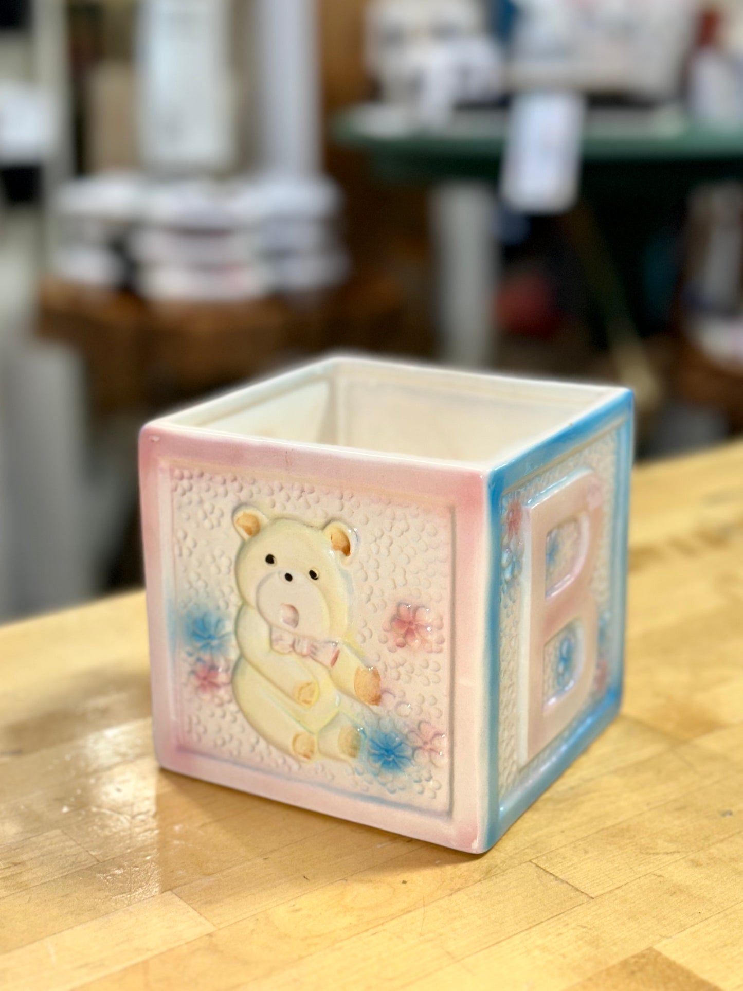 Decorative ABC block planter