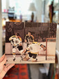 NHL hockey wall art with Boston Bruins players defending the net during a game