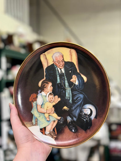 Norman Rockwell Tender Loving Care collector plate 