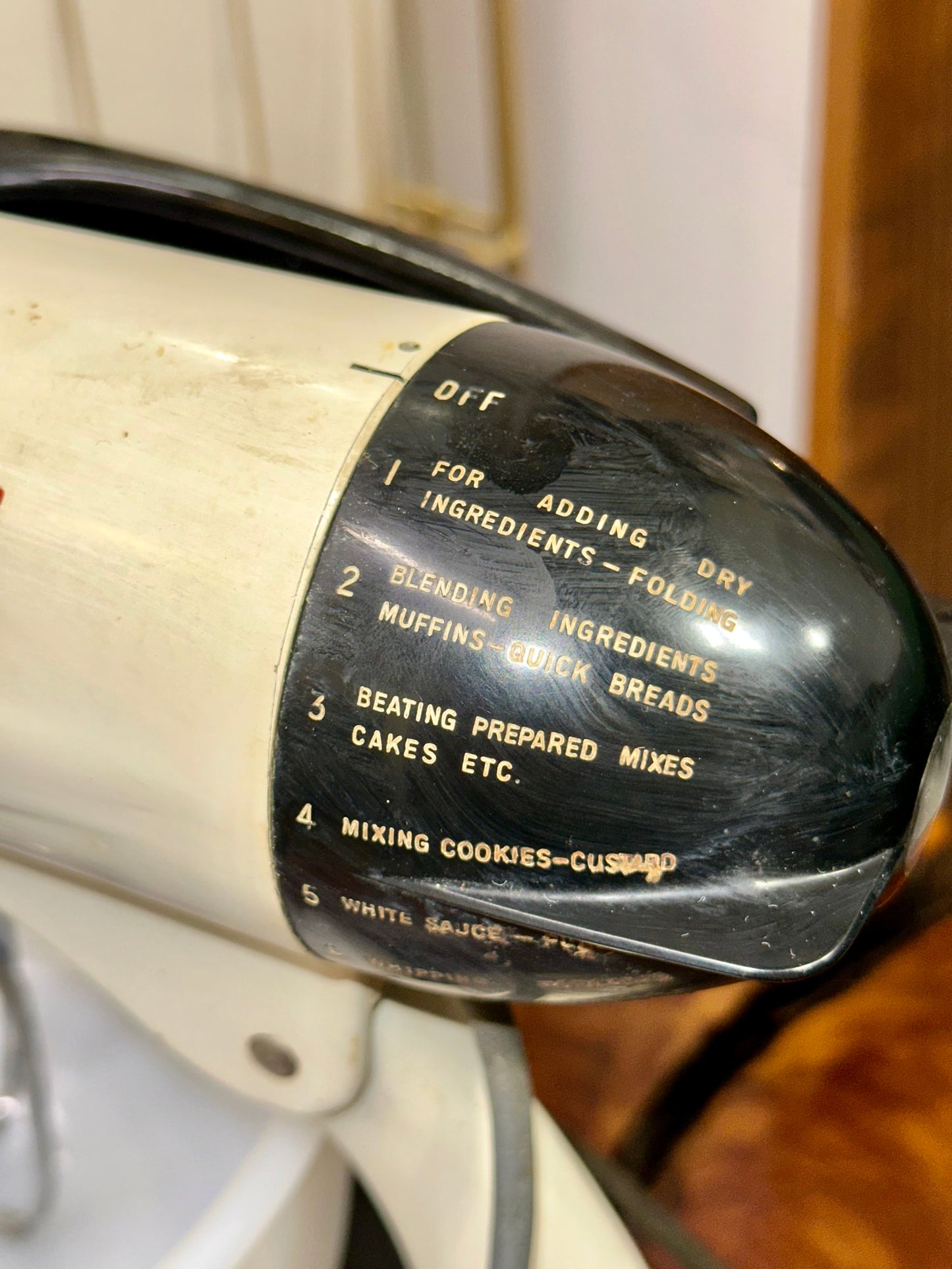 Vintage Sunbeam Mixmaster countertop mixer for baking and kitchen collectibles