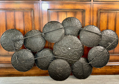 Botanical metal wall sculpture