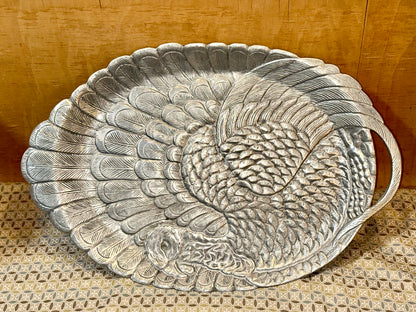 Arthur Court cast aluminum turkey platter