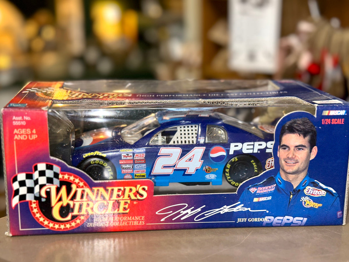 Jeff Gordon #24 Pepsi NASCAR diecast car with original Winner’s Circle box