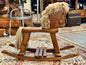vintage wooden rocking horse