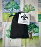 New Orleans-style Coffee & Chicory in a black drawstring bag with a white label