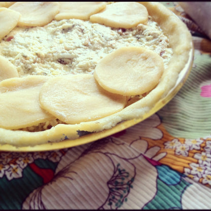 Traditional Italian Pizza Rustica made with gluten-free flour