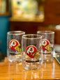 Vintage Washington Redskins NFL drinking glasses set of 3 with classic helmet logo