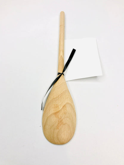 Hevea Wood Spoon with Attached Recipe Card