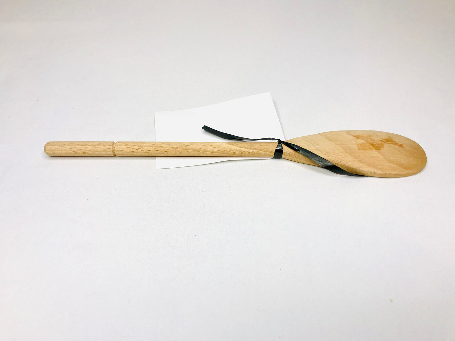 Hevea Wood Spoon with Attached Recipe Card