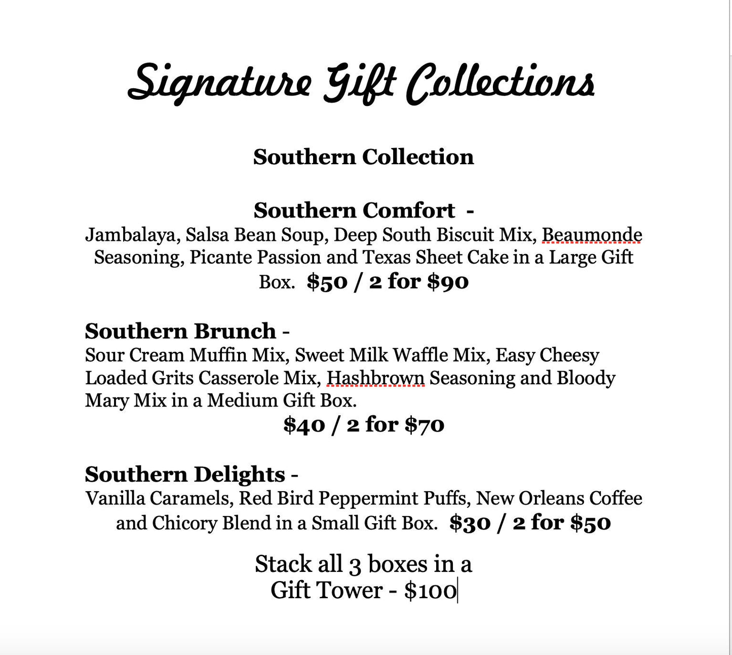 Southern Collection - Delux Gift Tower