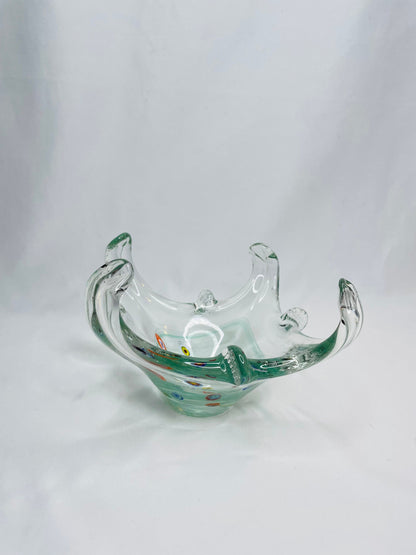 Murano Blown Glass Starfish Candy Dish