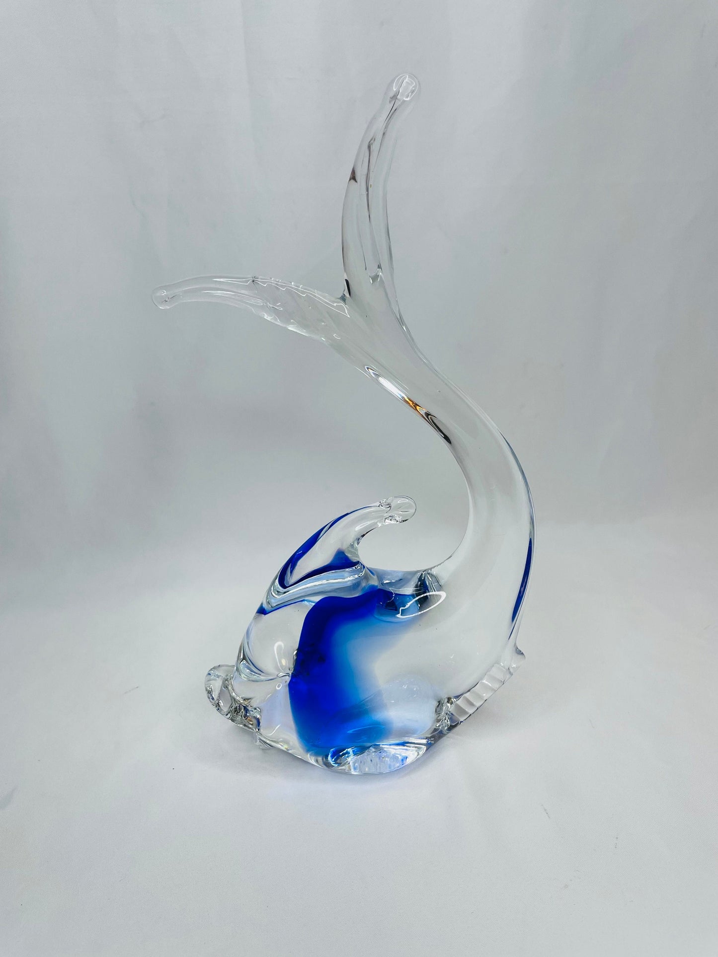 Murano Blown Glass Blue Fish