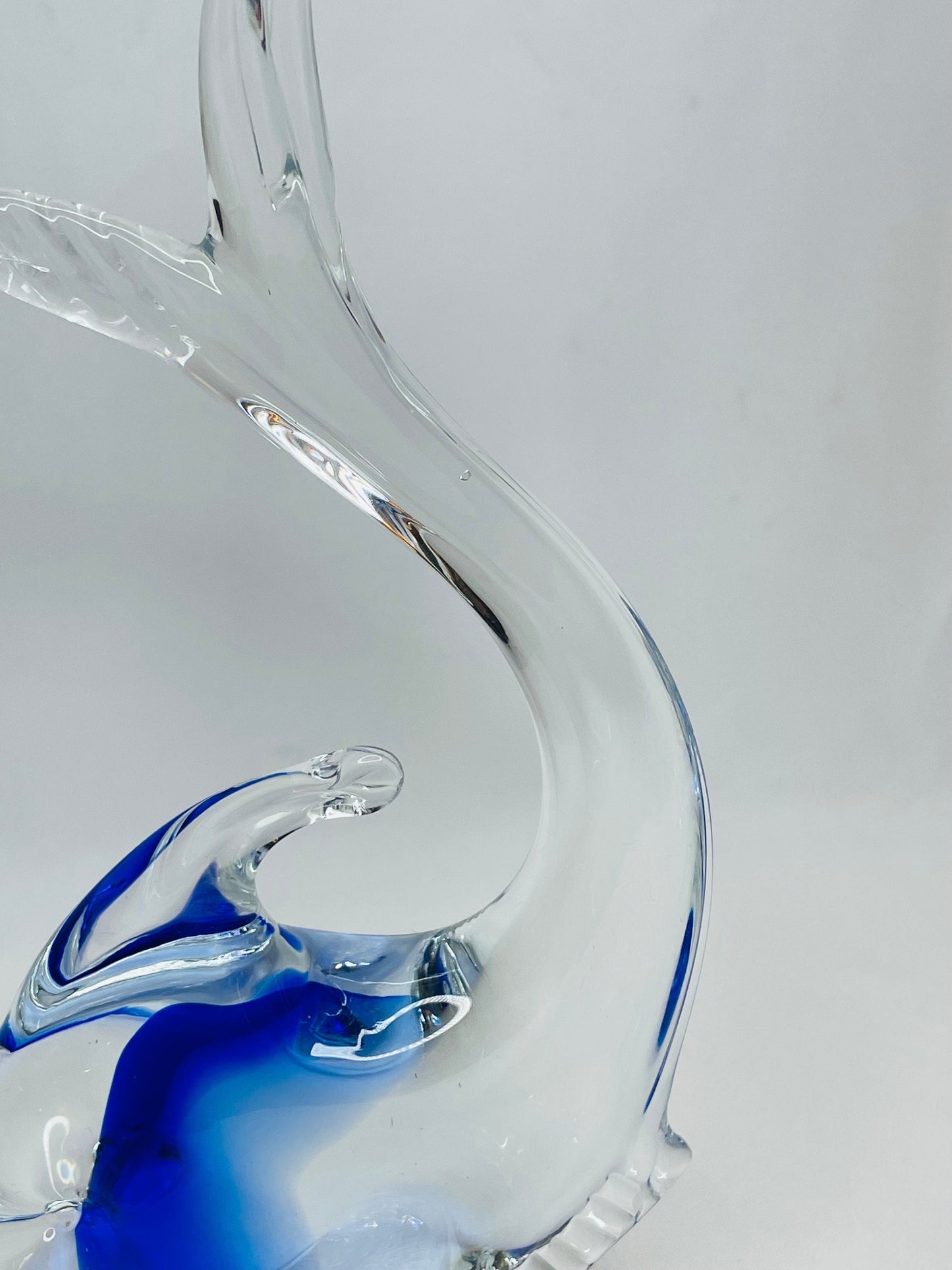 Murano Blown Glass Blue Fish