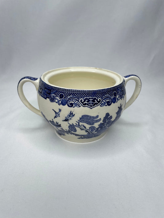 Vintage Blue Willow Johnson Brother’s England Sugar Bowl