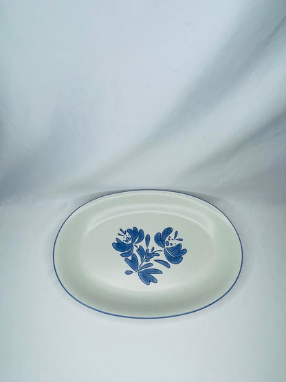 Pfaltzgraff Yorktown Blue Flower Decorative Dish