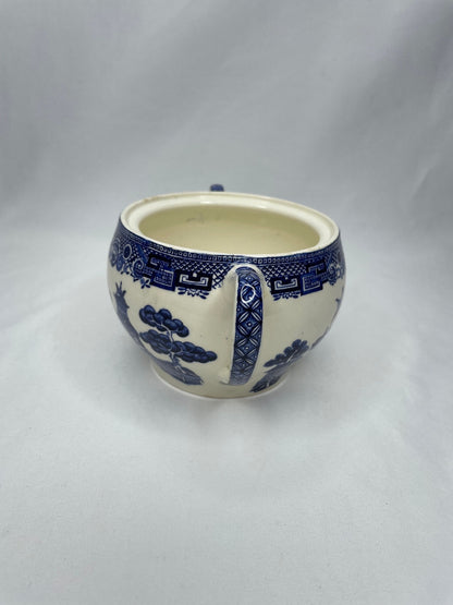 Vintage Blue Willow Johnson Brother’s England Sugar Bowl