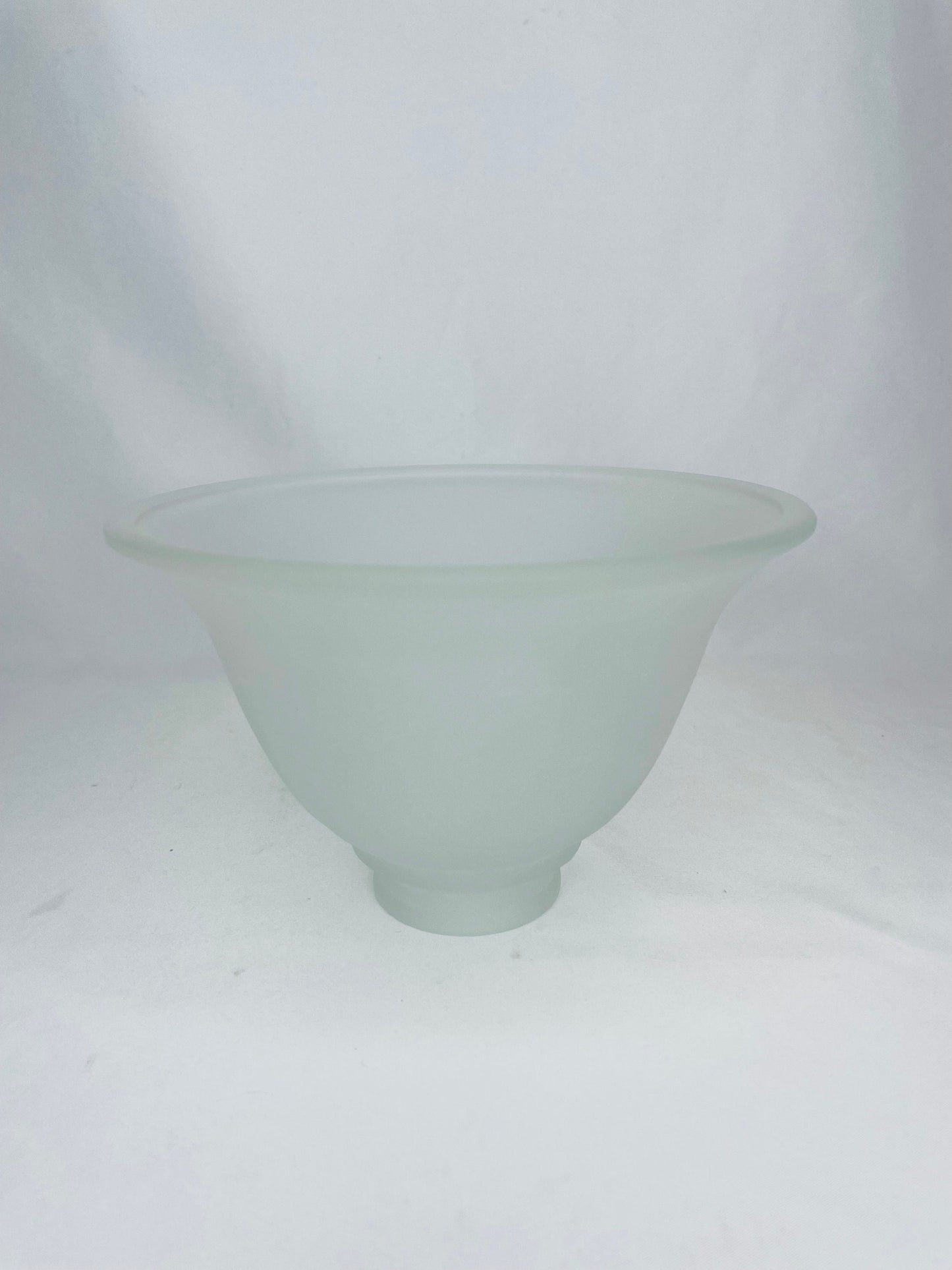 Vintage Frosted Replacement Glass Shade 4 1/2”H x 7”W 2 1/8”Base