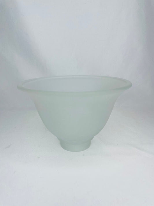 Vintage Frosted Replacement Glass Shade 4 1/2”H x 7”W 2 1/8”Base