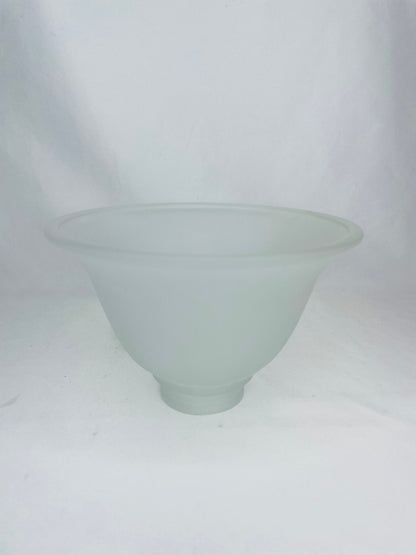 Vintage Frosted Replacement Glass Shade 4 1/2”H x 7”W 2 1/8”Base