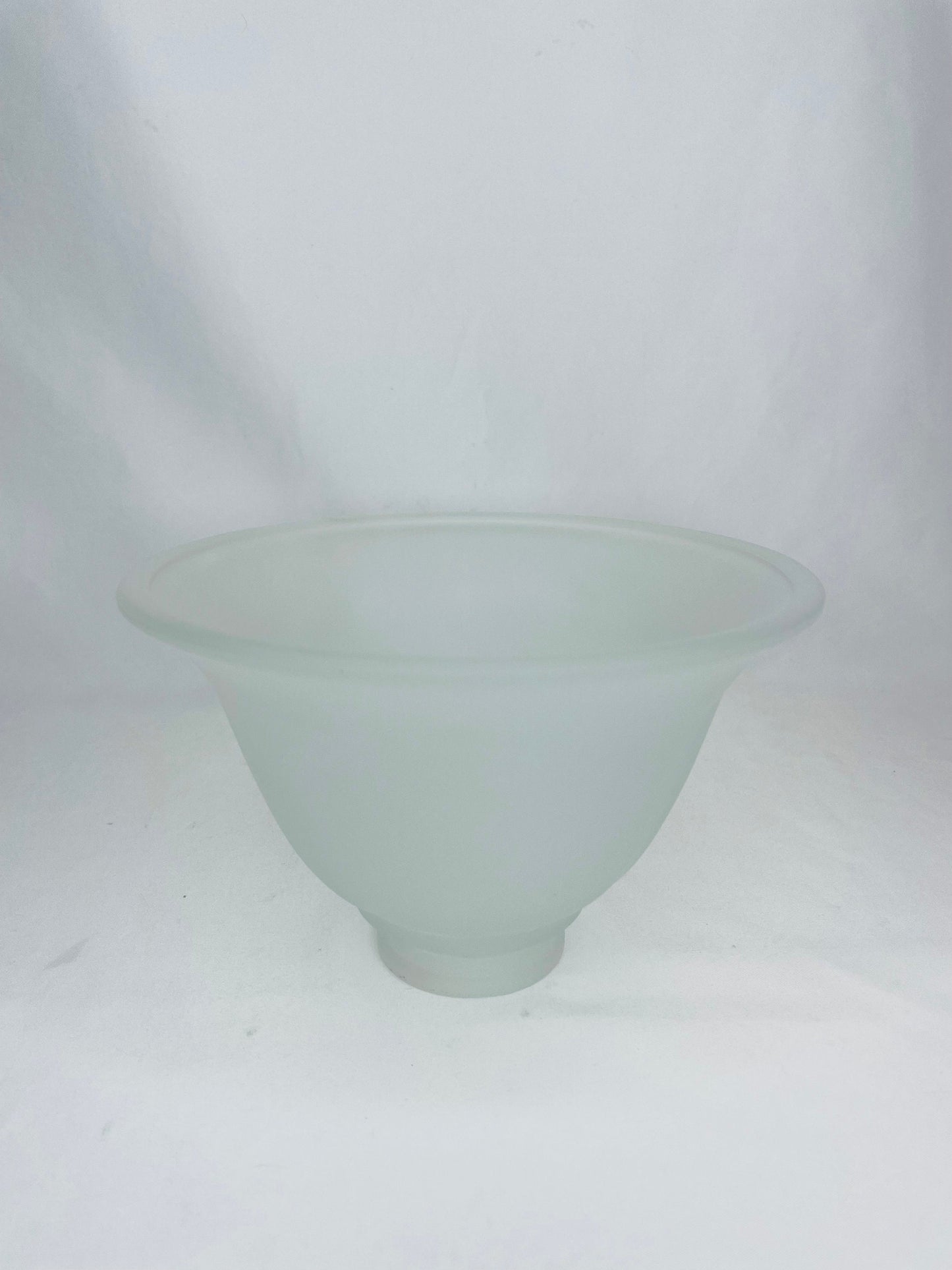 Vintage Frosted Replacement Glass Shade 4 1/2”H x 7”W 2 1/8”Base