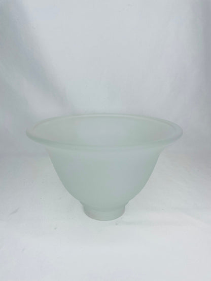 Vintage Frosted Replacement Glass Shade 4 1/2”H x 7”W 2 1/8”Base