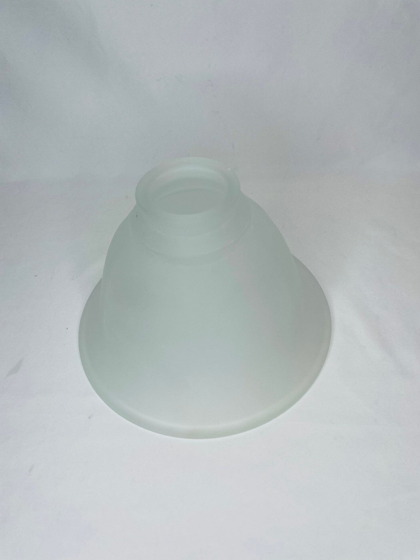 Vintage Frosted Replacement Glass Shade 4 1/2”H x 7”W 2 1/8”Base