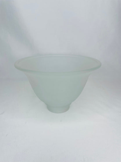 Vintage Frosted Replacement Glass Shade 4 1/2”H x 7”W 2 1/8”Base