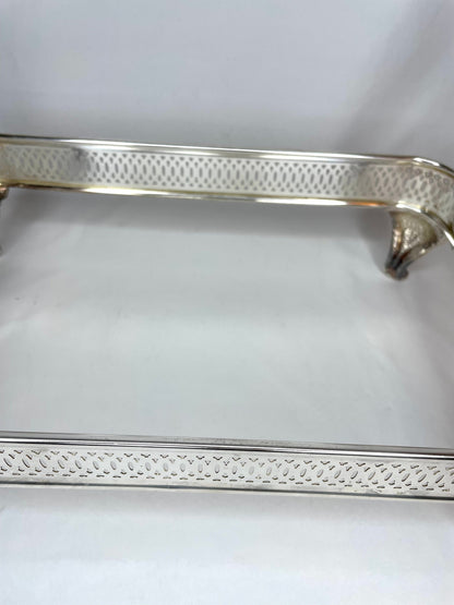 Vintage Silver Buffet/Casserole Footed Serving Dish with Lid