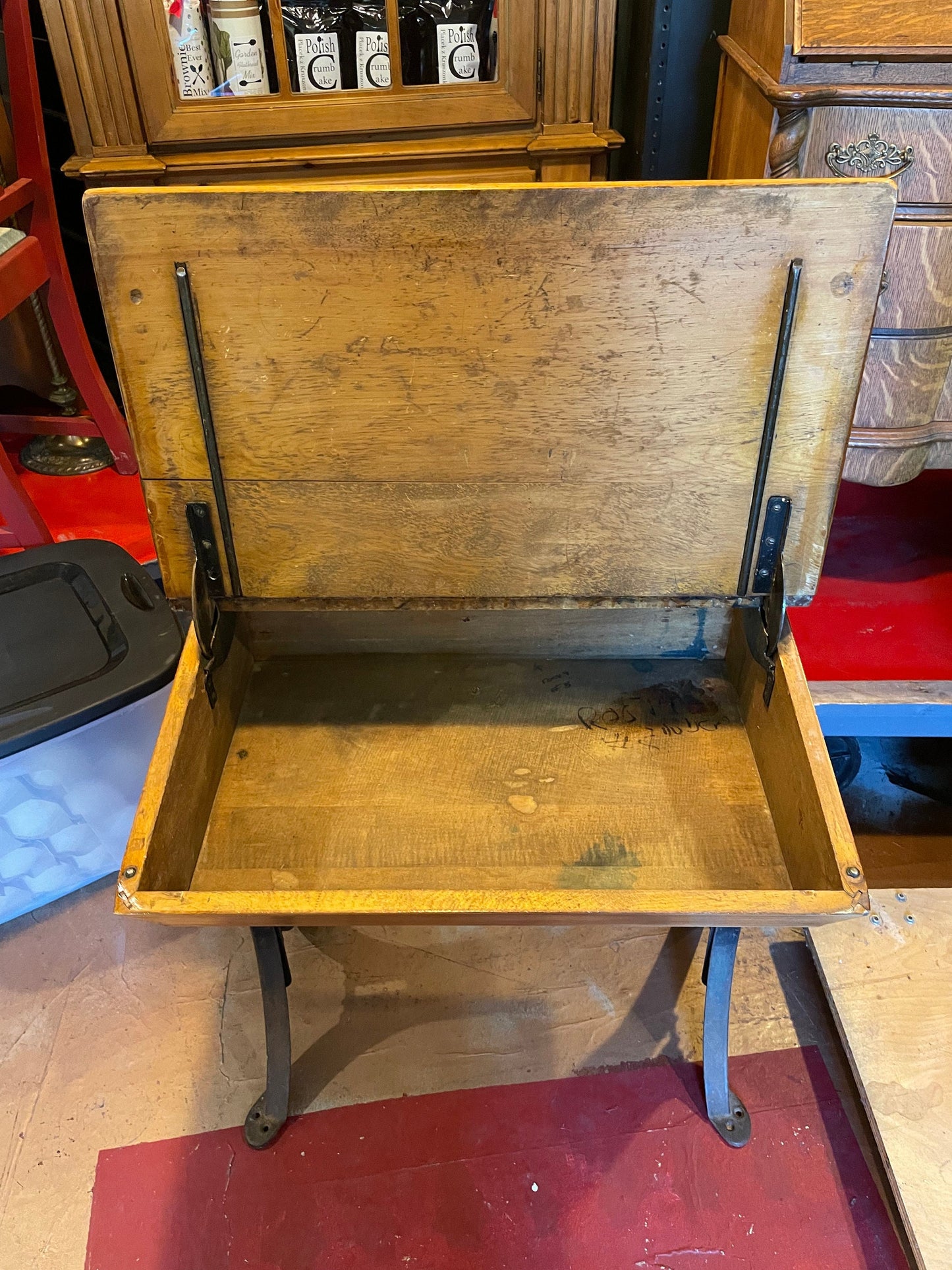 Old-Time School Desks