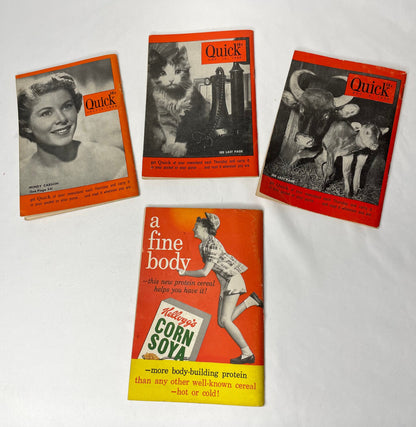 Quick News Weekly Mini Magazines 1950's & 1951