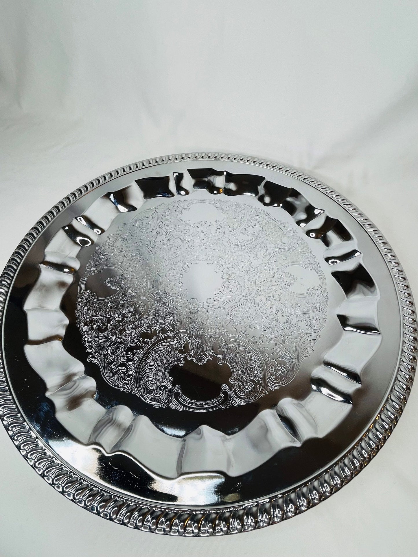 Decorated Silver Platter