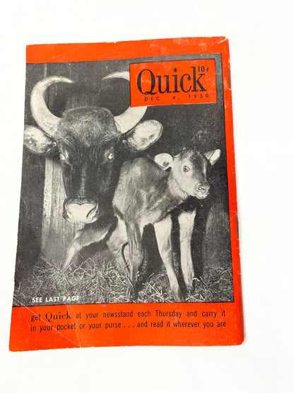 Quick News Weekly Mini Magazines 1950's & 1951