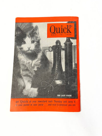 Quick News Weekly Mini Magazines 1950's & 1951