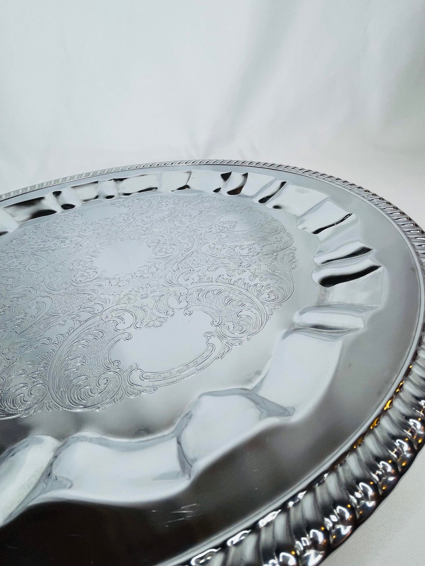 Decorated Silver Platter